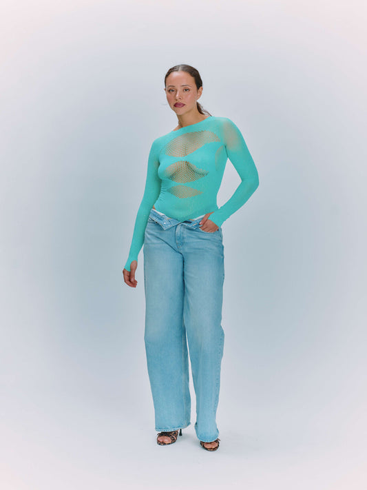 Alabama Bodysuit Turquoise