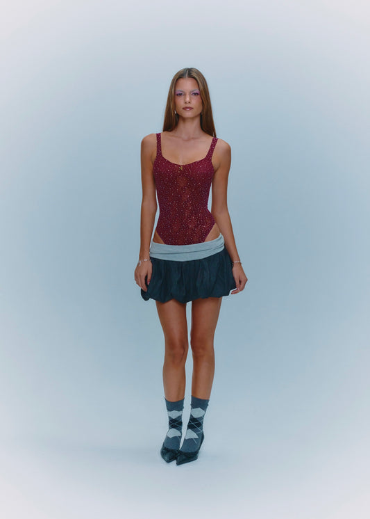 Dolphin Bodysuit Bordeaux