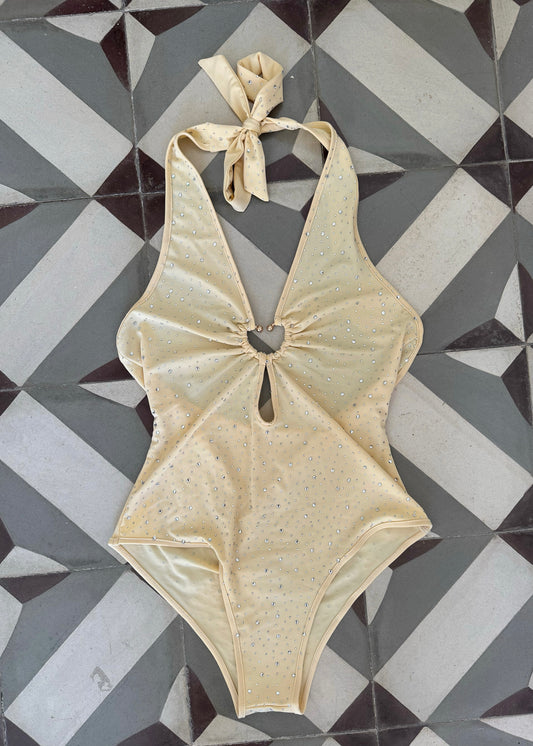 Maggie Halter Deep Plunge Bodysuit