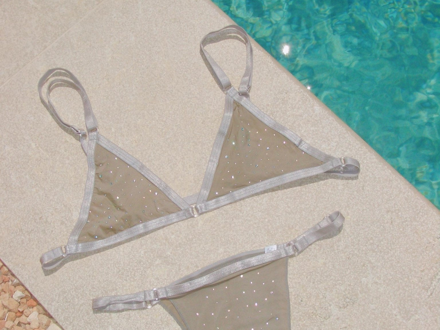 Light Grey Shimmer Bra - Ciberia.shop